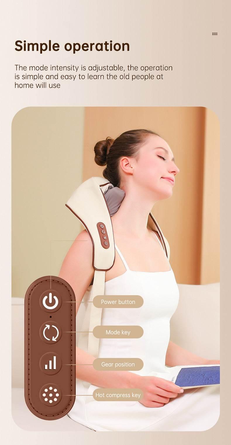 Revitalize and Unwind with Our Heated Neck Shoulder Massager - Estalios