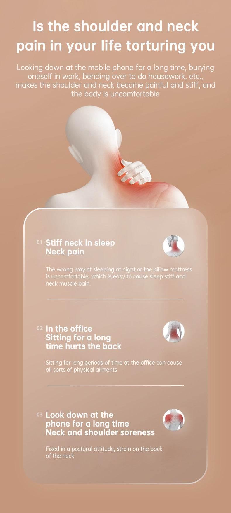 Revitalize and Unwind with Our Heated Neck Shoulder Massager - Estalios