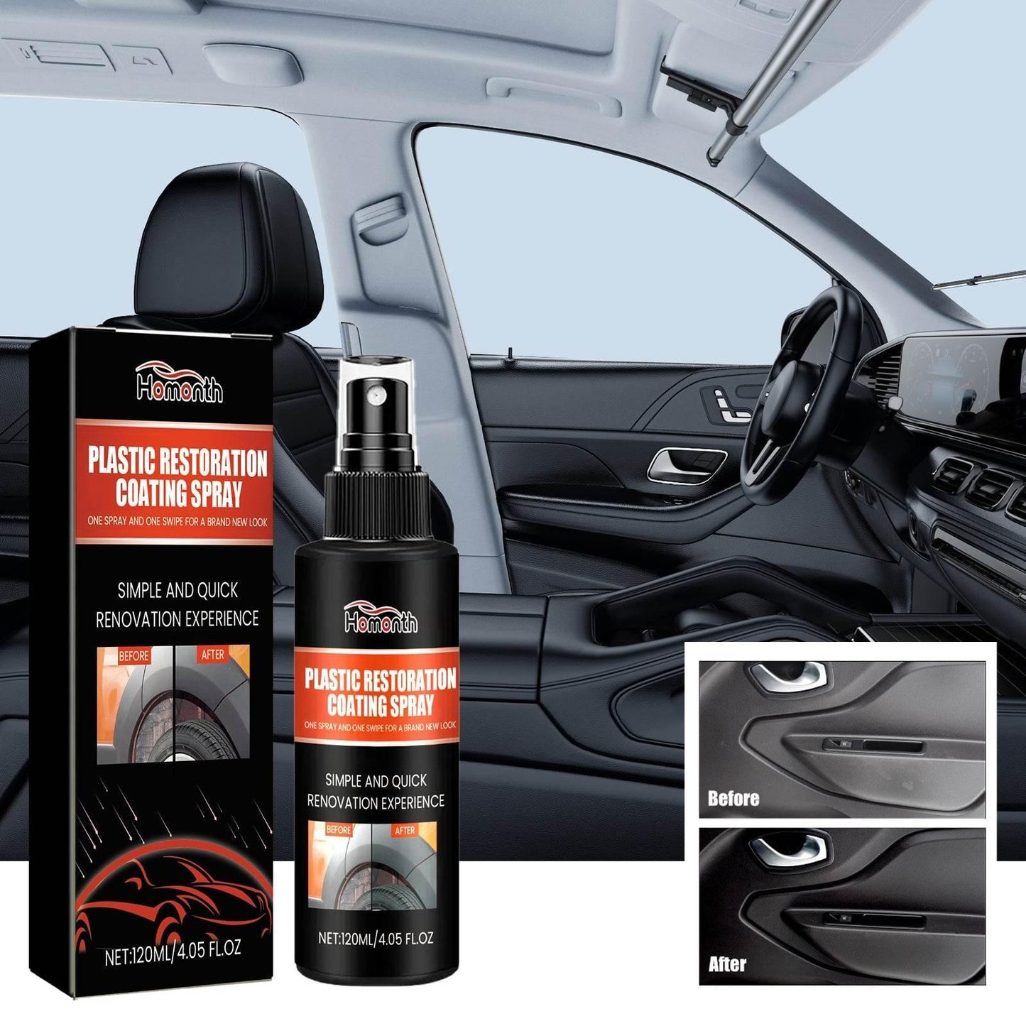 Revitalize Car Parts with Advanced Plastic Restoration Spray - Estalios