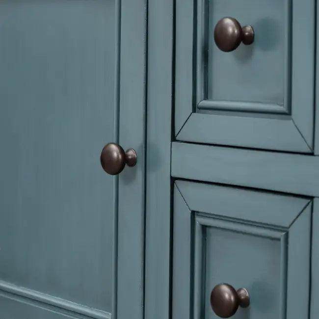 Rexm Cambridge Blue Console Table with Ample Storage - Estalios