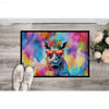 Rhino Rampage: Unleash Color at Your Door! Okay, here's a product description for the Colorful Rhino Doormat, following all - Estalios