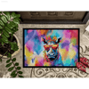 Rhino Rampage: Unleash Color at Your Door! Okay, here's a product description for the Colorful Rhino Doormat, following all - Estalios