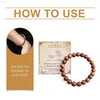Rosewood Bracelet Unisex Everyday Decor With Beaded Style - Estalios