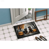 Rottweiler Spooky Halloween Doormat: Prepare for Frights! Get Ready to Howl with Delight with our Halloween-themed Rottweiler Doormat - Estalios