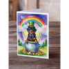 Rottweiler St Patrick's Day Greeting Cards Pack of 8 - Estalios