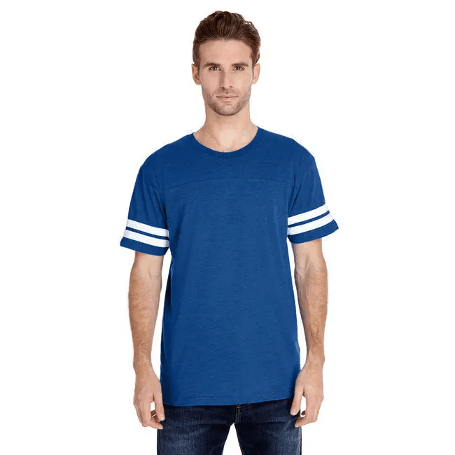 Score Big with the Blue Football Tee - Estalios