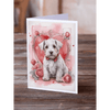 Sealyham Terrier Valentine Roses Greeting Cards Pack of 8 - Estalios