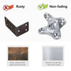 Rust-resistant metal brackets.