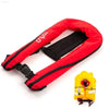 Self-Inflating Professional Fishing Vest - 150N & 100N Life Jacket for Water Sports, Rafting, & Boating - Estalios