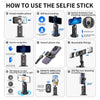 Selfieshow P02 Gimbal 360 Rotation AI Tracking Stabilizer - Estalios