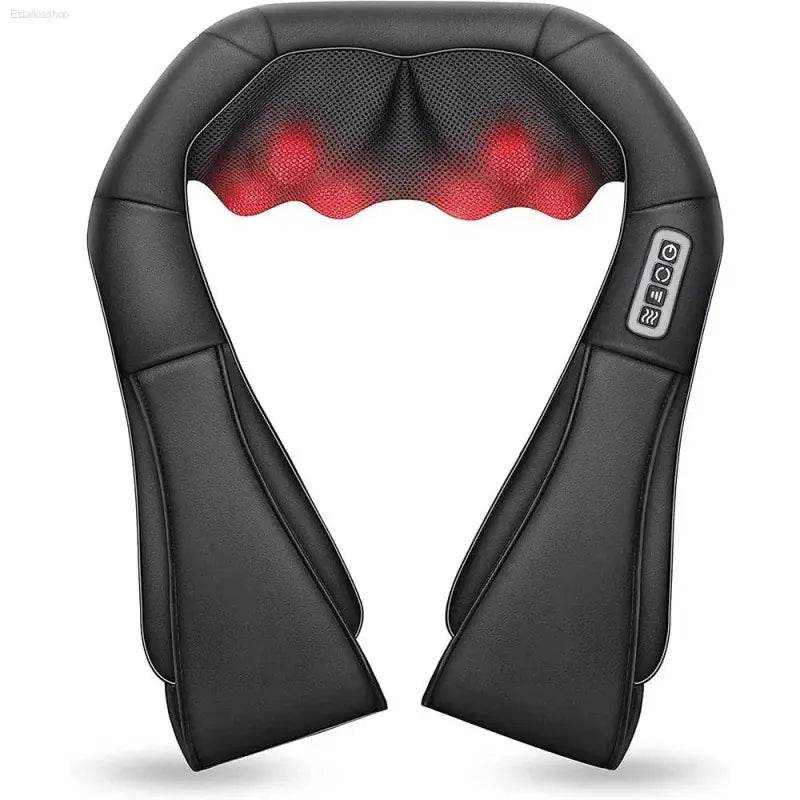 Shiatsu Neck and Shoulder Massager Heated Deep Kneading Pillow - Estalios