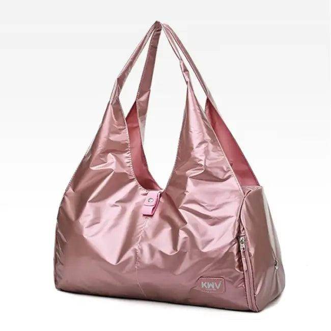 Pink Metallic Marvel: Duffel and Tote - Estalios