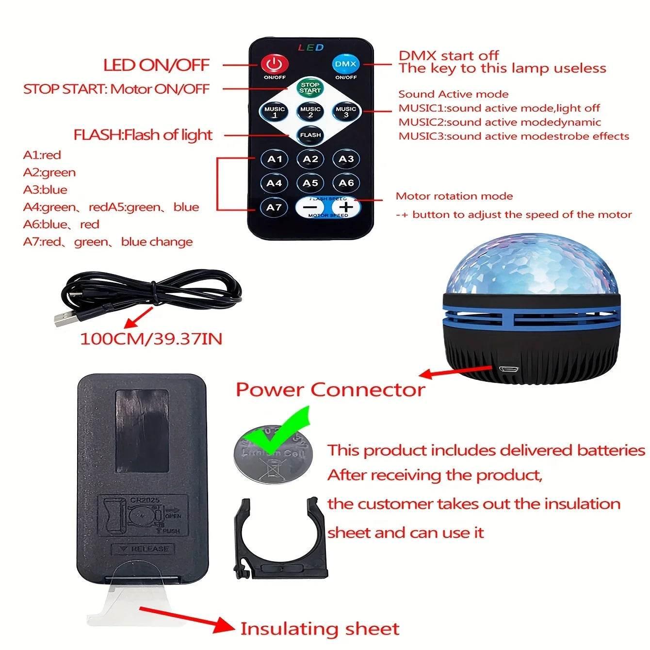 Shop Quality Fashion, Chic Handbags, Trendy Footwear, & More
LED Water Pattern Starry Sky Light Remote Control Aurora Projection - Estalios