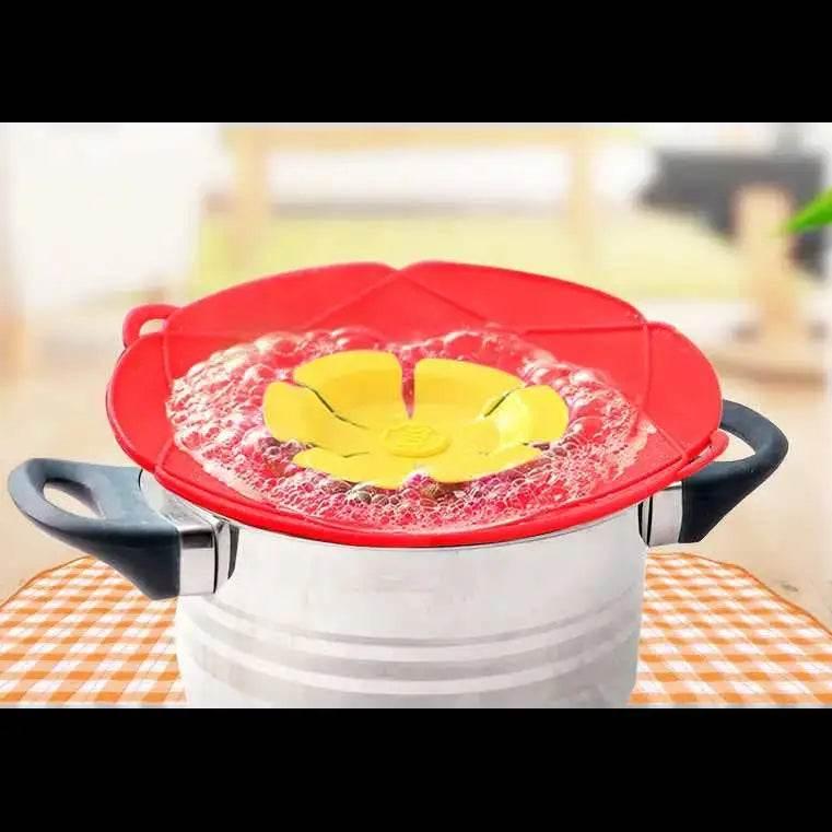 Silicone Spill Proof Lid For Household Kitchens Flower Shaped - Estalios