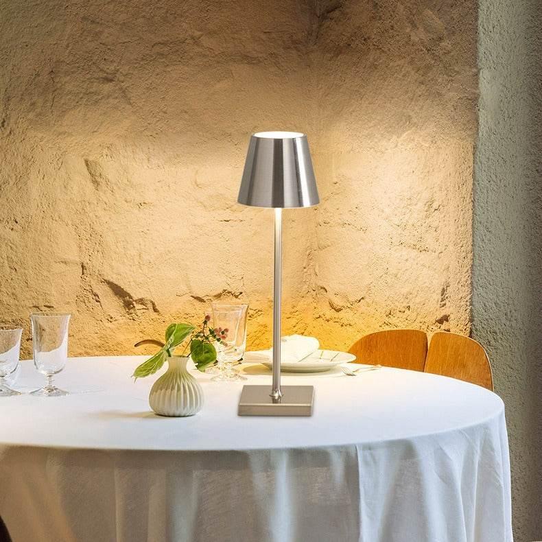 Sleek Metal Touch Lamp - Dimmable & Stylish Lighting Solution - Estalios