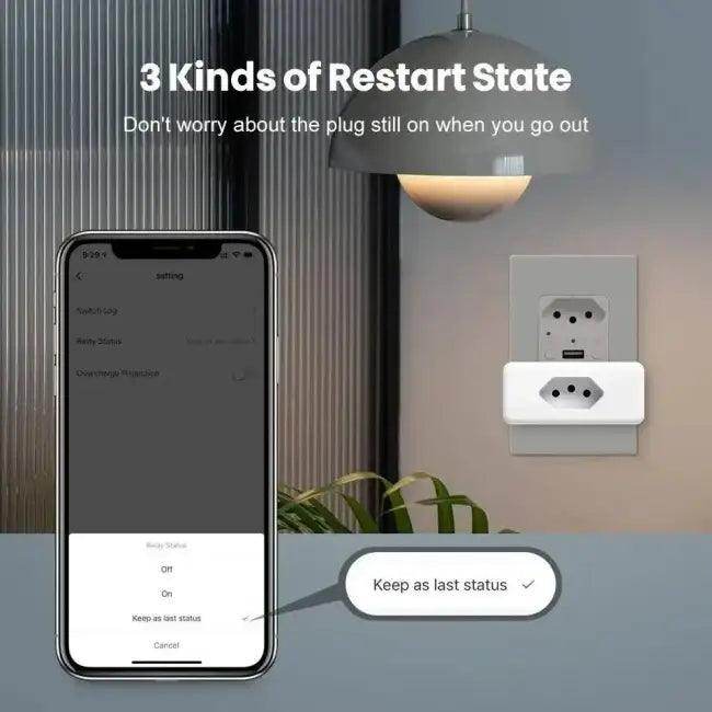 Smart Socket WiFi with Power Monitoring for Energy Savings - Estalios