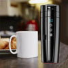 Smart Vacuum Electric Car Mug - Portable Stainless Steel Bottle with LCD Temperature Display for Coffee & Tea Heating - Estalios