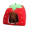 Soft Strawberry Pet House Cushion for Small Dogs and Cats - Estalios