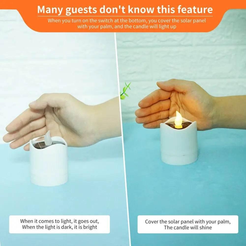 Sunlit Sparklers: Solar Candles That Dazzle Okay, here's a product description for those Sunlit Sparklers: Illuminate your space - Estalios