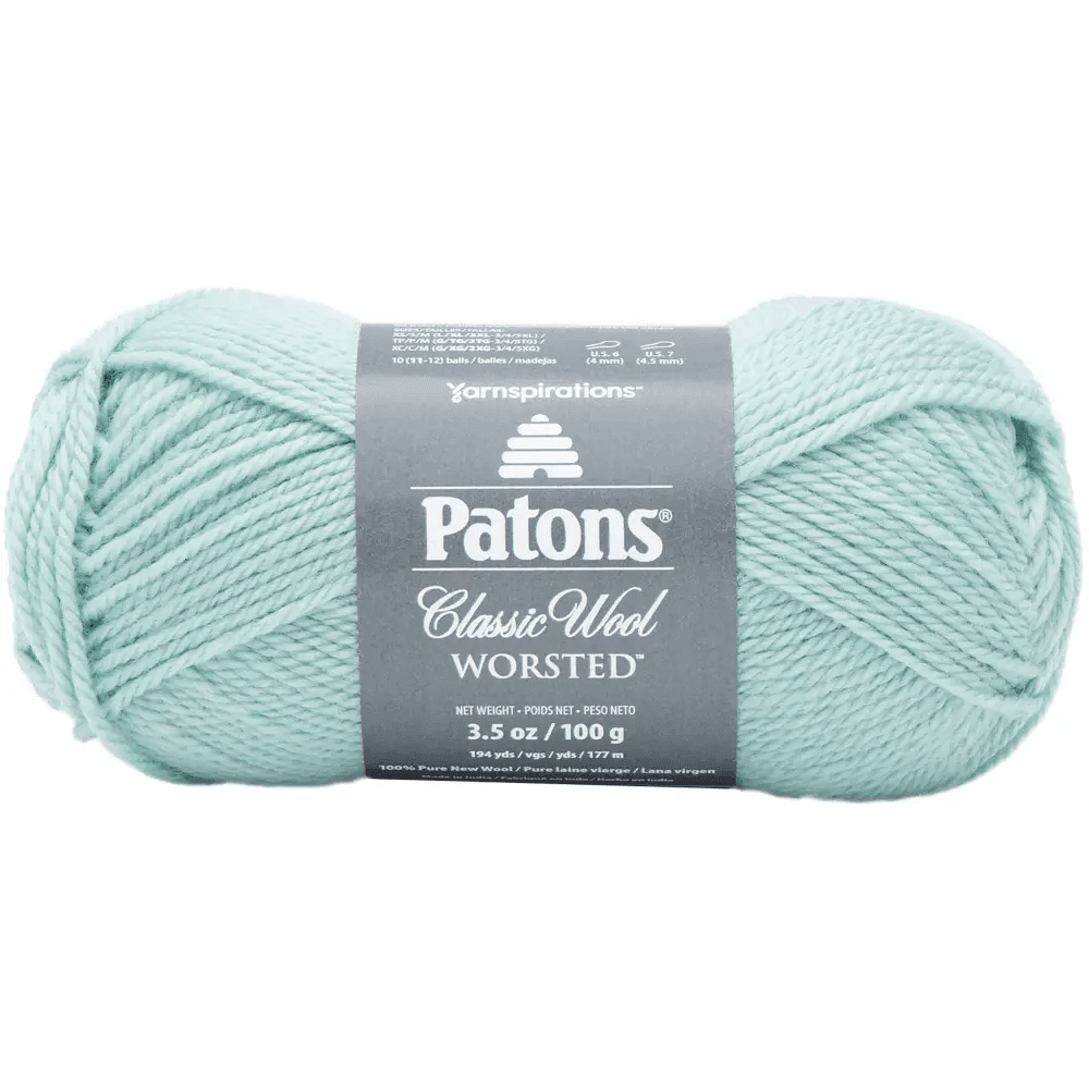 Spinrite Patons Classic Wool Yarn Misty Green 6 Skeins - Estalios