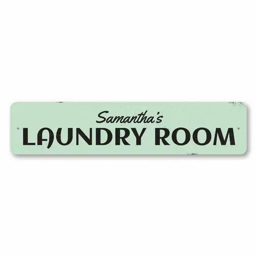 Splash into Freshness with Mint Green Laundry Room Sign - Estalios
