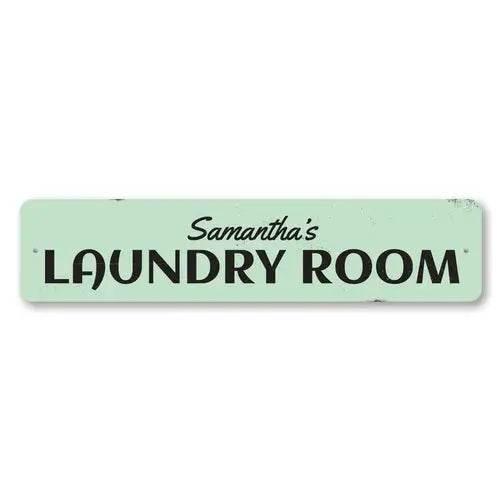 Splash into Freshness with Mint Green Laundry Room Sign - Estalios