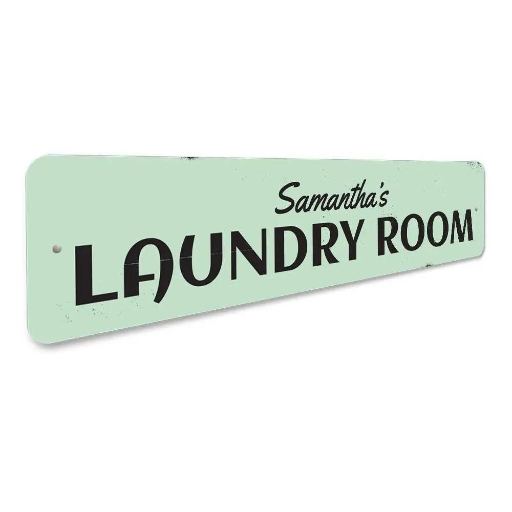 Splash into Freshness with Mint Green Laundry Room Sign - Estalios