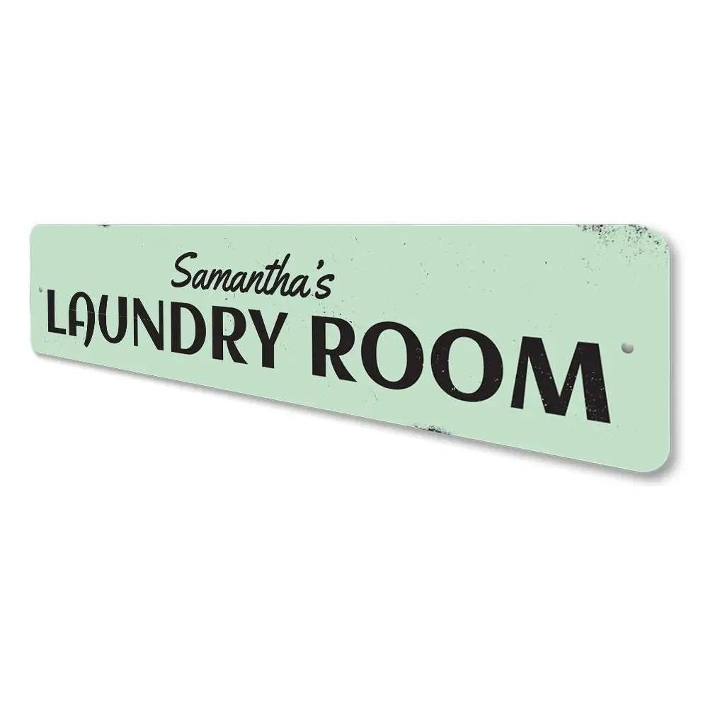 Splash into Freshness with Mint Green Laundry Room Sign - Estalios