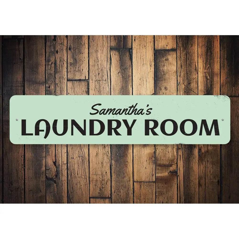 Splash into Freshness with Mint Green Laundry Room Sign - Estalios