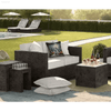 Spooky Patio Paradise: Wicker Set & Bulldog Boo-tiful Pillows! this Wicker Patio Set will Transform your Outdoor Space Into a Spooky Patio - Estalios