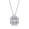 Sterling Silver S925 Four-Leaf Clover Necklace for Women - Estalios