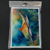 Whimsical Sting Ray Greeting Cards Pack of 8 Blank Cards - Estalios