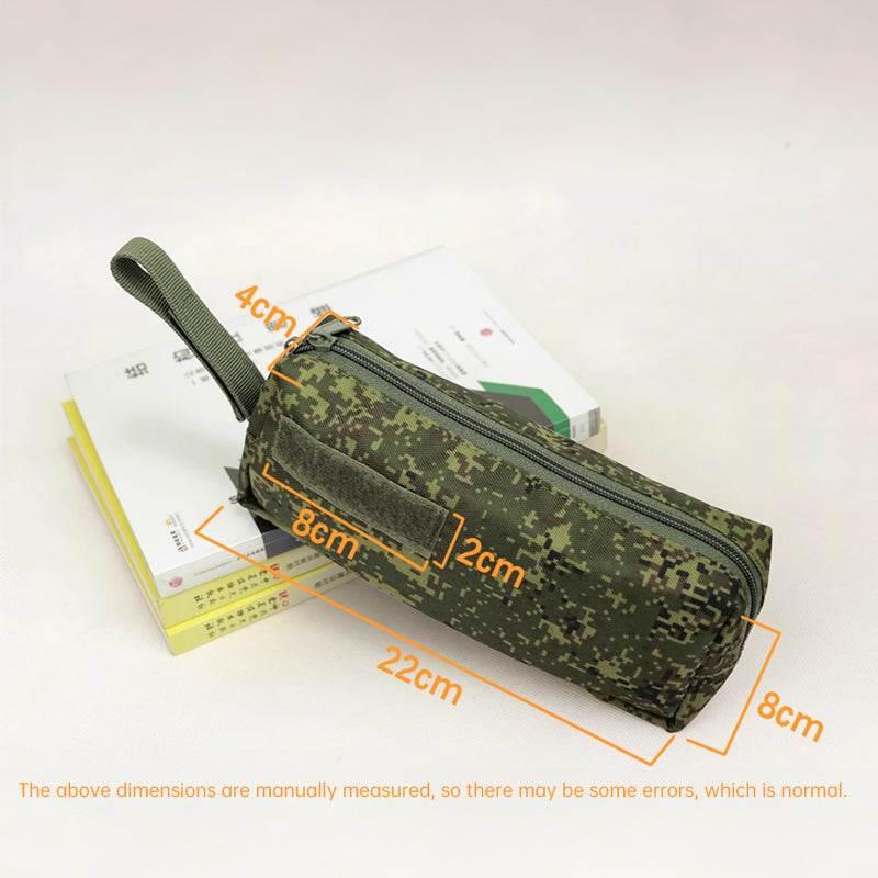 Strike a Style with Our Camouflage Olive Green Pencil Case! - Estalios