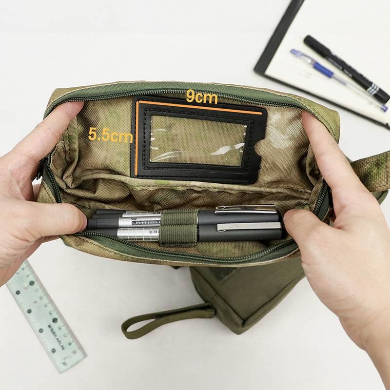 Strike a Style with Our Camouflage Olive Green Pencil Case! - Estalios