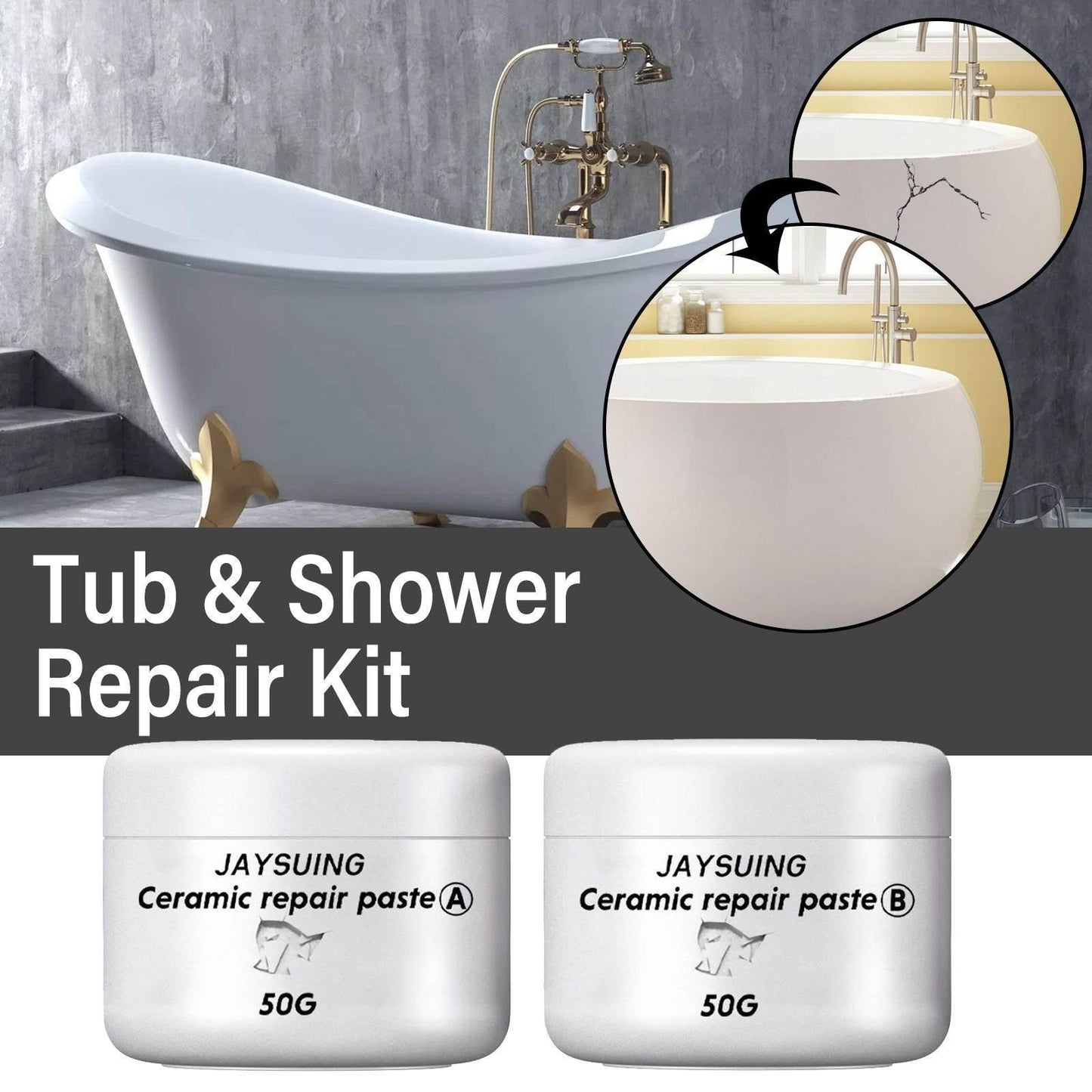 Stylish Apparel and Quality Essentials for Every Lifestyle
Jaysuing Tile Repair Ceramic Paste Toilet Marble Pit Glaze Adhesive - Estalios