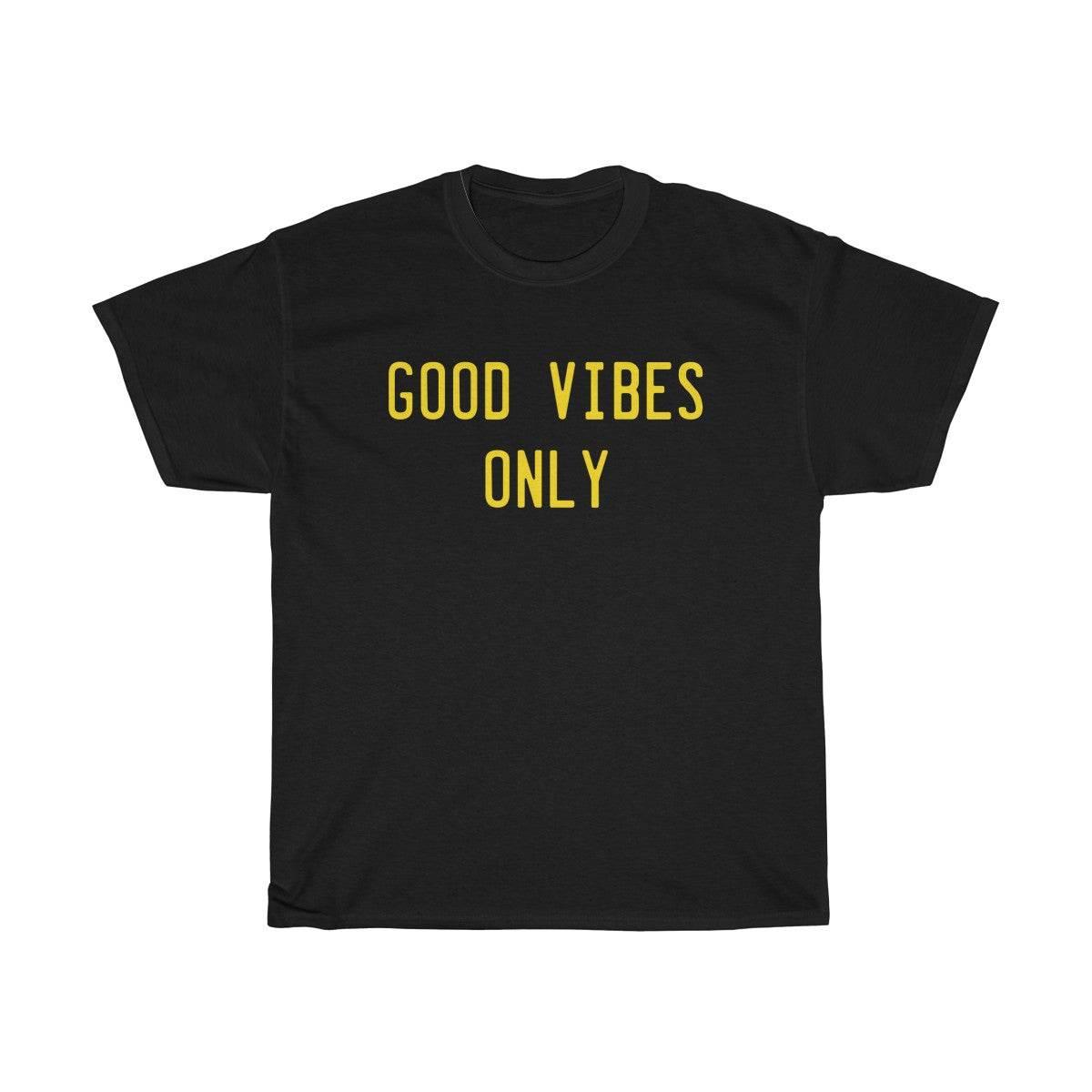 Stylish Apparel and Trendy Footwear for Everyone's Fashion Needs
Good Vibes Only Shirt - Classic Fit 100% Cotton Tee - Estalios