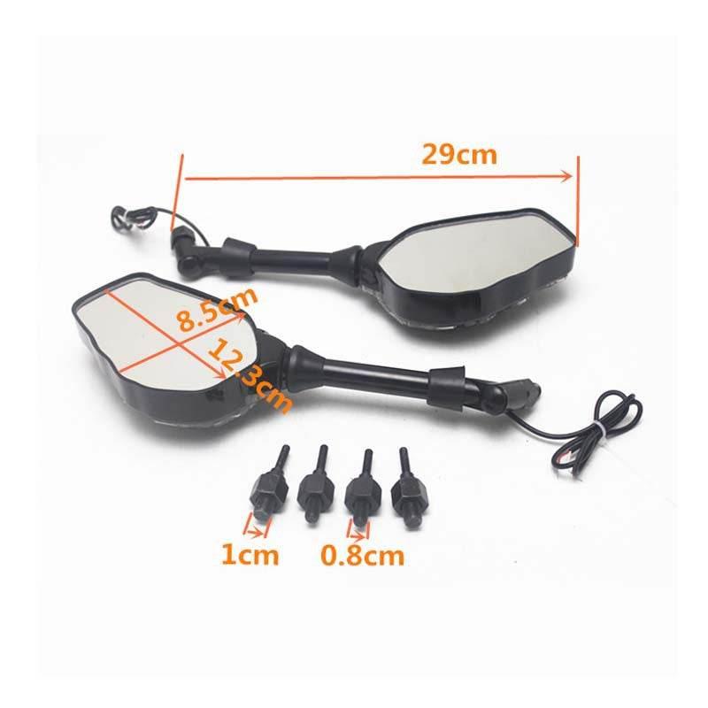 Stylish Apparel, Trendy Footwear, Chic Handbags & More for All
8mm 10mm Motorcycle Skeleton Skull Hand Claw Rearview Mirrors With Amber LED Turn Signal Lights For Harley Honda Universal - Estalios