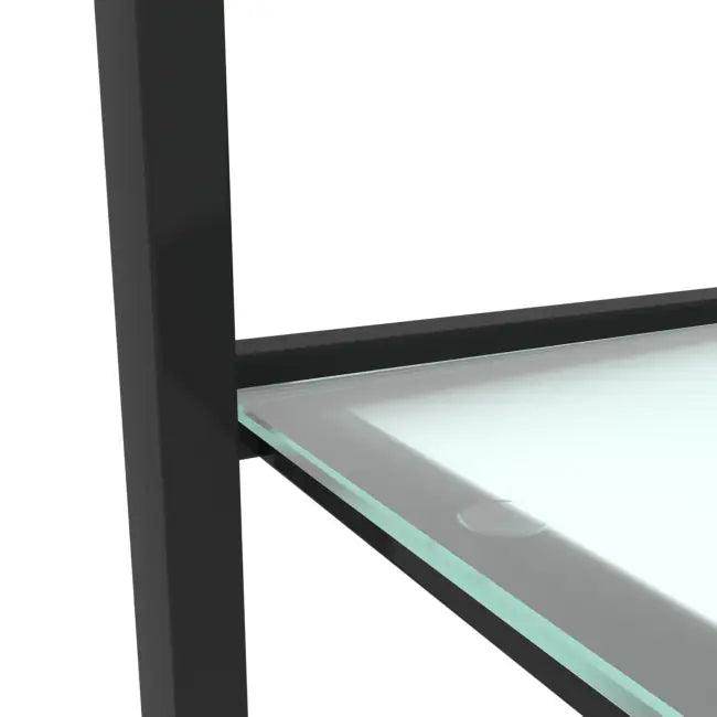 Fabulous Dual-Tier Glass & Metal Table for Stylish Storage - Estalios