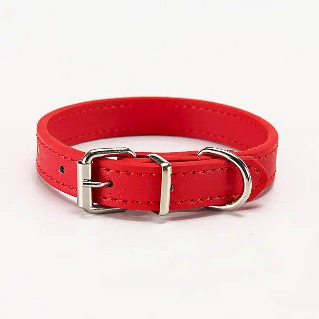Stylish Leather Dog Collars in Vibrant Colors for Comfort - Estalios