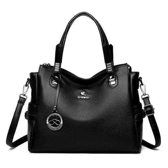 Unleash Your Style with Bold Leather Handbag Trio Set - Estalios
