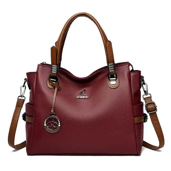 Unleash Your Style with Bold Leather Handbag Trio Set - Estalios