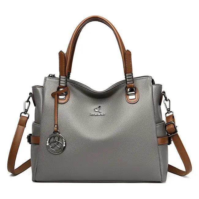 Unleash Your Style with Bold Leather Handbag Trio Set - Estalios
