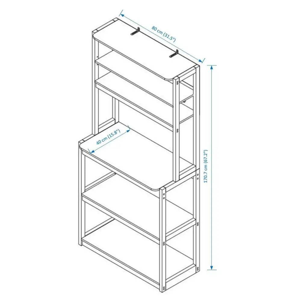 Suitable For Kitchen Cabinet 5 Layer Packaging Rack Shelf - Estalios