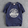 Summer American Retro Locomotive Pattern Men's T-Shirt - Estalios