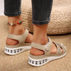 Summer Rhinestone Wedges Sandals Air Cushion Beach Shoes - Estalios