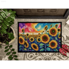 Sunshine Welcome: Sunflower Color Doormat! Sunflower Field Doormat: Bring Sunshine to your Doorstep! Welcome Guests with the Vibrant Charm - Estalios