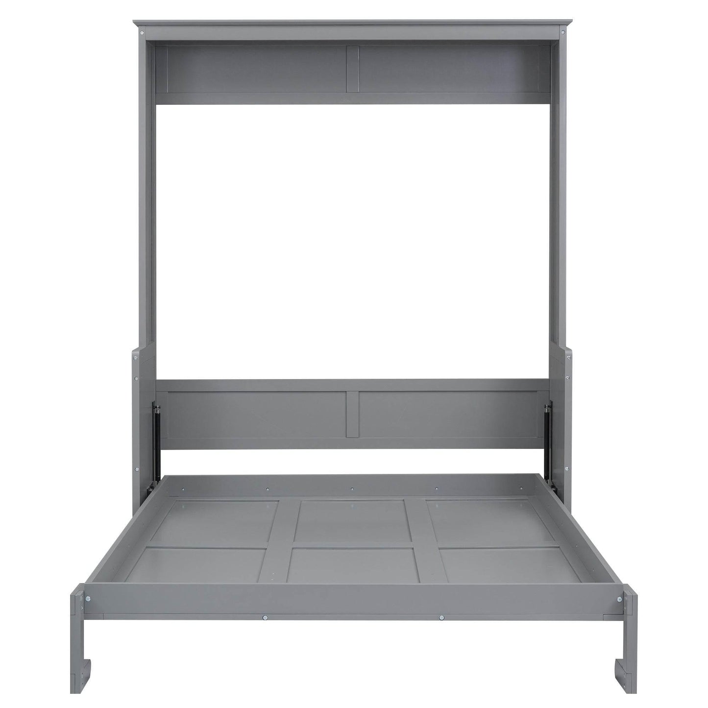Super Cool Gray Kids Murphy Bed and Wall Cabinet Combo - Estalios