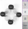 Effortless Moving with Super Sliders: 2.5" Round Reusable Furniture Sliders for Carpet - 8 Pack in Gray