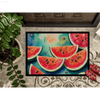 Sweet Slice Welcome: Watermelon Doormat! Watermelon Slice Doormat: The perfect summery welcome for your guests! This vibrant doormat - Estalios