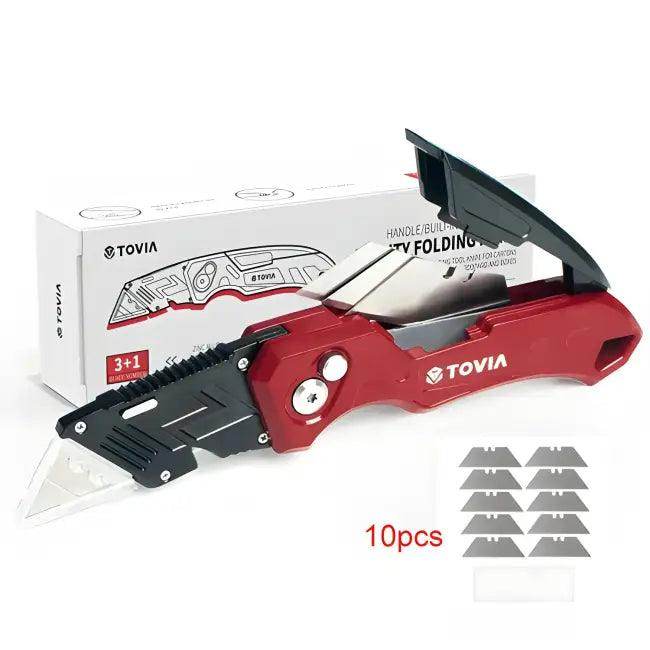 Tovia Folding Utility Knife with Handy Blade Storage - Estalios